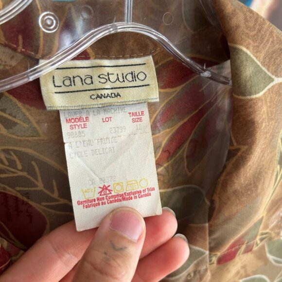 Vintage 80s Boho Floral Button-Up Blouse size 12 - Picture 3 of 15